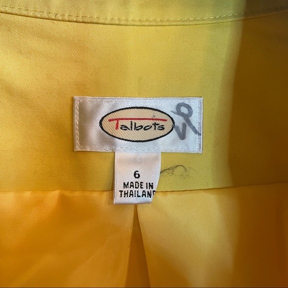 Talbots Yellow Swing Jacket - Picture 2 of 4